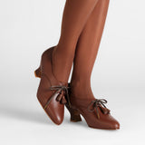 Cordelia Edwardian Oxfords - Chestnut