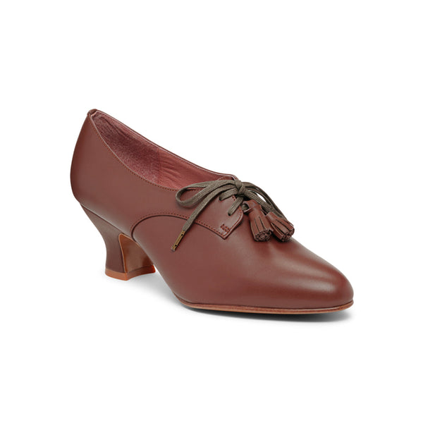 Cordelia Edwardian Oxfords - Chestnut