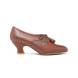 Cordelia Edwardian Oxfords - Chestnut