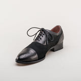 Dandy Men's Vintage Cap Toe Oxfords (Black)