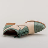 Dandy Men's Vintage Cap Toe Oxfords (Sage/Buff)