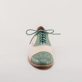 Dandy Men's Vintage Cap Toe Oxfords (Sage/Buff)
