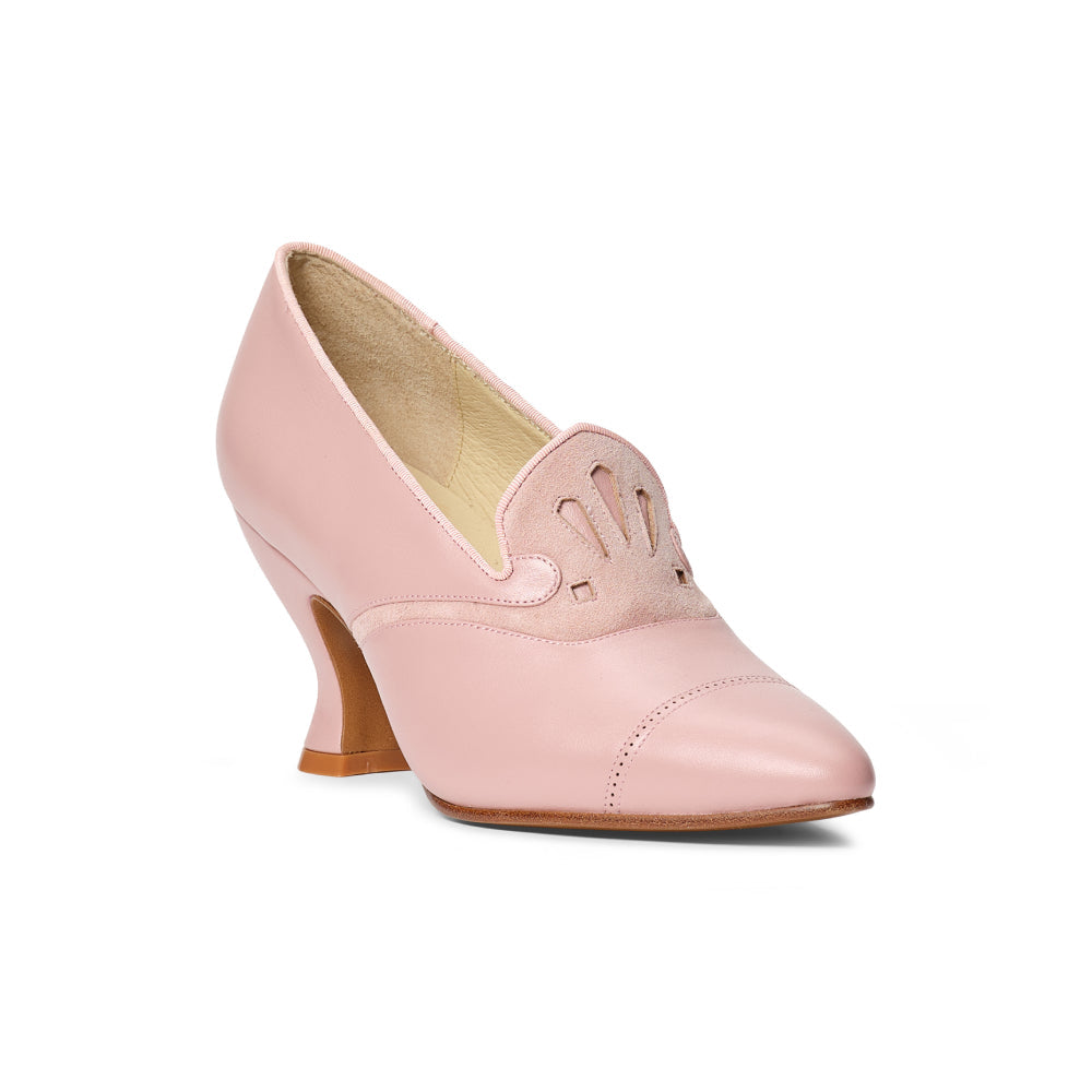 Elsie Edwardian Pumps - Pink