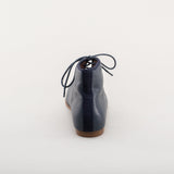 Emma Regency Leather Boots - Navy