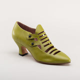Endora Victorian Witch Shoes (Arsenic Green)