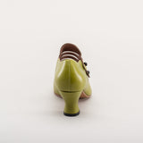Endora Victorian Witch Shoes (Arsenic Green)