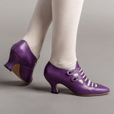 Endora Victorian Witch Shoes (Poison Purple)