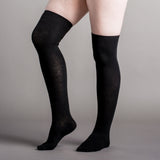 Extra Stretch Cotton Stockings (Black)