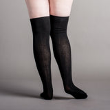 Extra Stretch Cotton Stockings (Black)