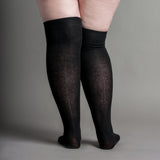 Extra Stretch Cotton Stockings (Black)