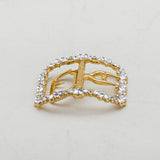 Fleur 18th Century Shoe Buckles (Gold)