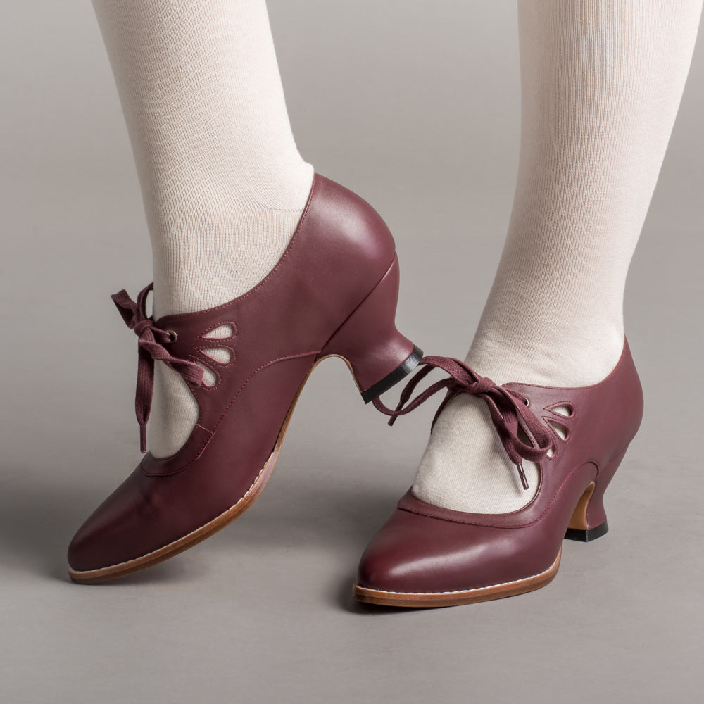 Gibson Edwardian Leather Shoes (Merlot)