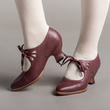 Gibson Edwardian Leather Shoes (Merlot)