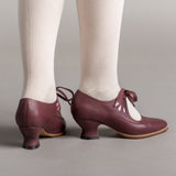 Gibson Edwardian Leather Shoes (Merlot)