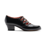 Gloria Edwardian Shoes - Black