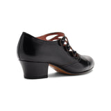 Gloria Edwardian Shoes - Black