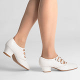 Gloria Edwardian Shoes - Ivory