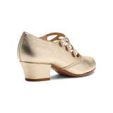 Gloria Edwardian Shoes - Pale Gold