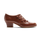 Gloria Edwardian Shoes - Walnut