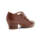 Gloria Edwardian Shoes - Walnut