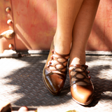 Gloria Edwardian Shoes - Walnut