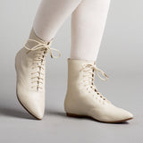 Hartfield Regency Leather Boots (Ivory)