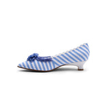 Josephine 18th Century Pumps (Blue/White)