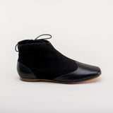 Keckley Victorian Side-Lace Boots (Black/Black)