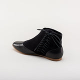 Keckley Victorian Side-Lace Boots (Black/Black)