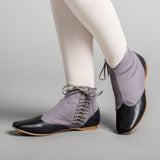 Keckley Victorian Side-Lace Boots (Grey/Black)