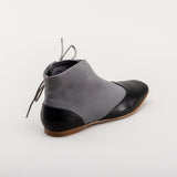 Keckley Victorian Side-Lace Boots (Grey/Black)