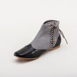 Keckley Victorian Side-Lace Boots (Grey/Black)
