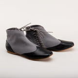Keckley Victorian Side-Lace Boots (Grey/Black)