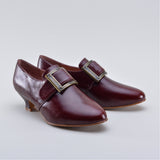Kensington 18th Century Leather Shoes (Bordeaux)