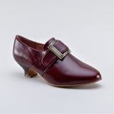 Kensington 18th Century Leather Shoes (Bordeaux)