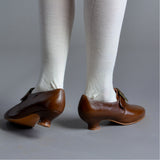Kensington 18th Century Leather Shoes (Walnut)