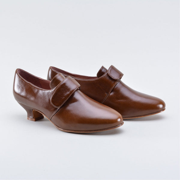 Kensington 18th Century Leather Shoes - Walnut