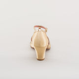 Lilith Vintage Flapper T-Straps (Gold/Gold)