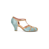 Lilith Vintage Flapper T-Straps (Teal/Copper)