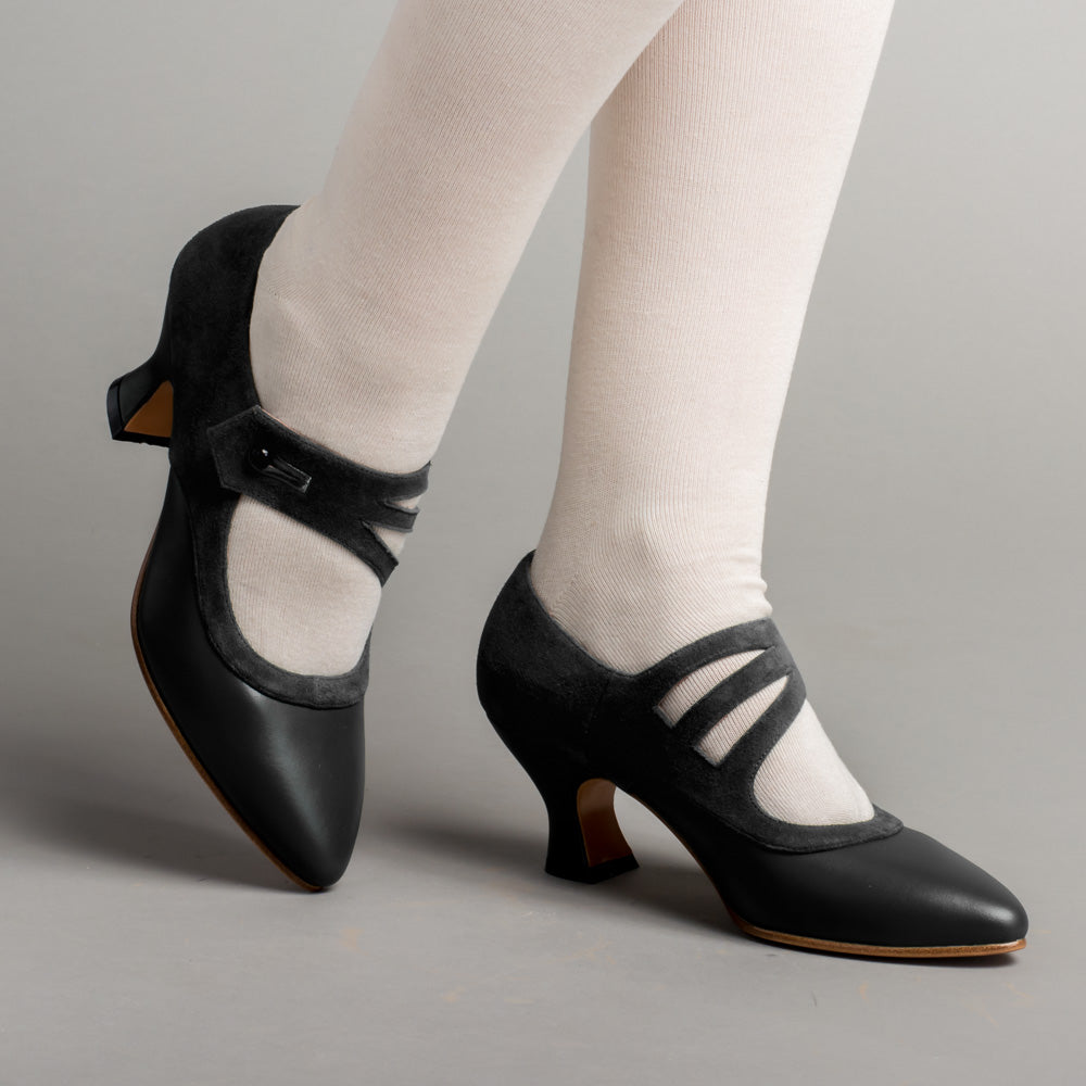 Mae Edwardian Shoes (Black)