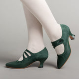 Mae Edwardian Shoes (Green)