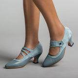 Mae Edwardian Shoes (French Blue)