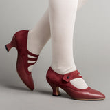 Mae Edwardian Shoes (Red)