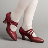 Mae Edwardian Shoes (Red)