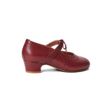 Margaret 1920s Shoes - Red/Burgundy
