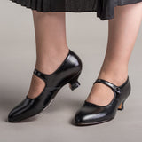 Millie 1920s Mary Jane Shoes - Black