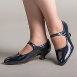 Millie 1920s Mary Jane Shoes - Navy
