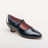 Millie 1920s Mary Jane Shoes - Navy