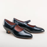 Millie 1920s Mary Jane Shoes - Navy
