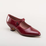 Millie 1920s Mary Jane Shoes - Oxblood